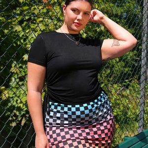 Checkered skirt
